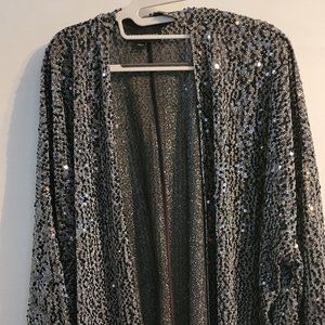 Lane Bryant Sequin Kimono / open cardigan